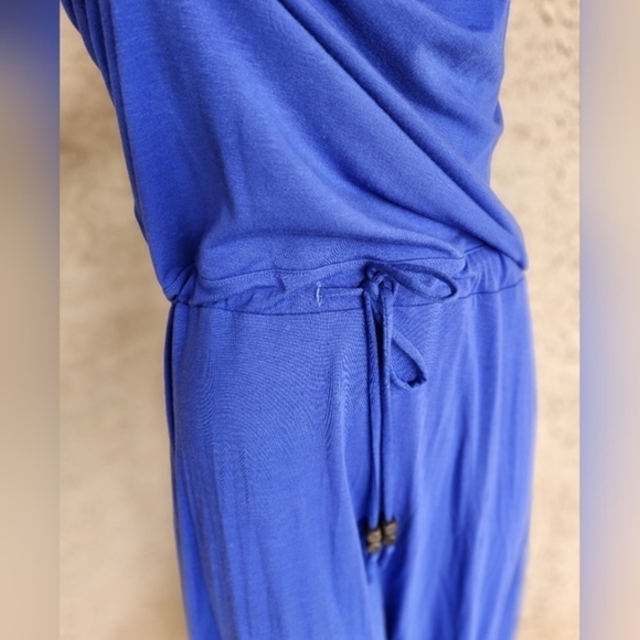 Athleta  Hi Low‎ Maxi Blue Dress. Perfect for summer!Built in bra with pads - Picture 3 of 6